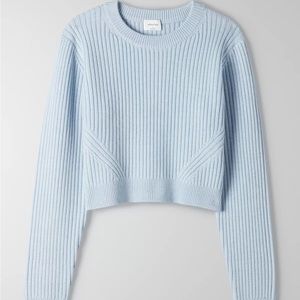 Aritzia Wilfred Boland Sweater in Dew Blue color